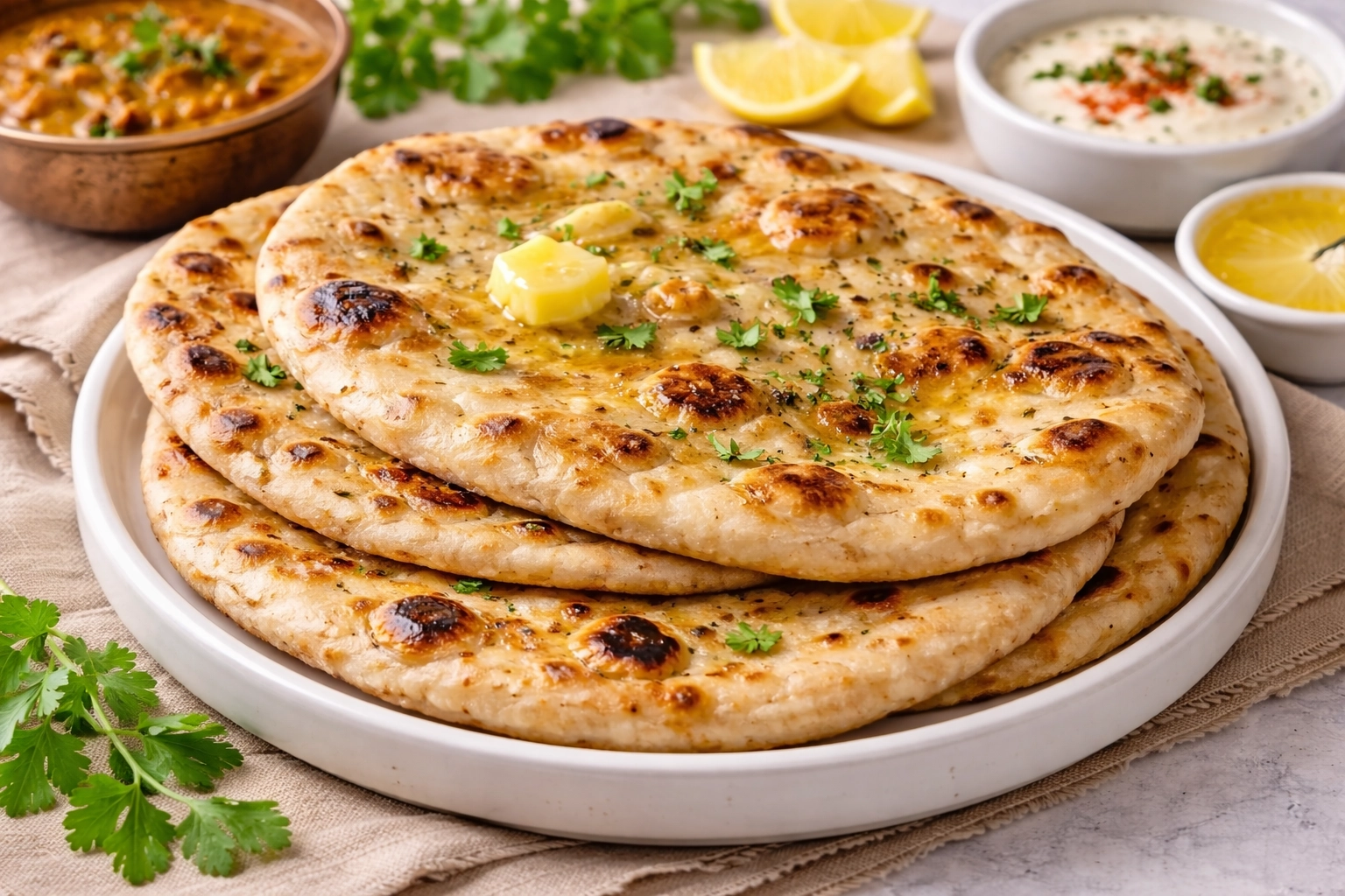 Butter Naan (Tandoor Style)